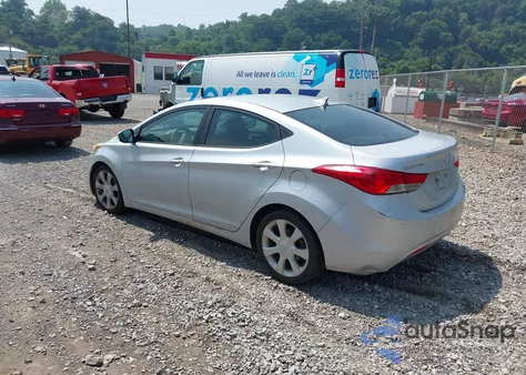 2012 Hyundai Elantra Limited из США, поврежденный, VIN 5NPDH4AE3CH100936